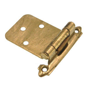 Cosmas 15539-BB Brushed Brass Hinge Variable Overlay (Pair