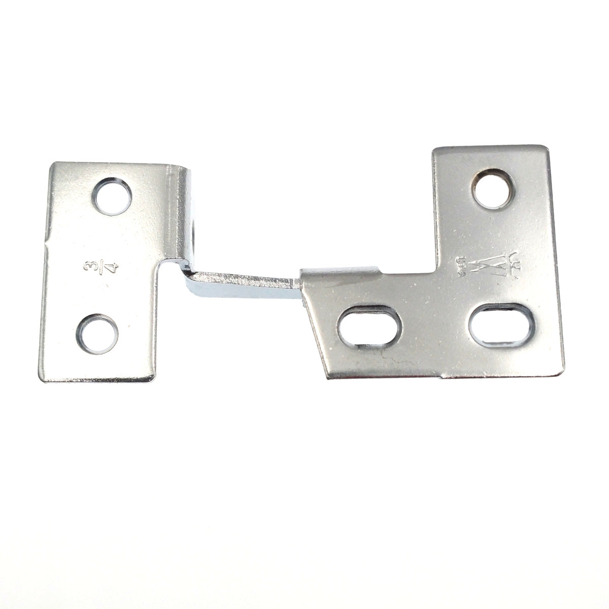 Pair Washington Polished Chrome Knife-Pivot Pin Hinges, 3/4