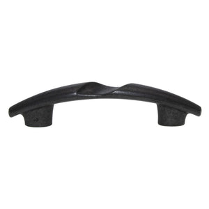 Hickory Hardware Twist Cabinet Arch Pull 3 3/4 (96mm) Ctr Black Iron