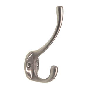 Belwith Utility Hooks Polished Brass Double Prong Robe Wall Hook P27115-PB