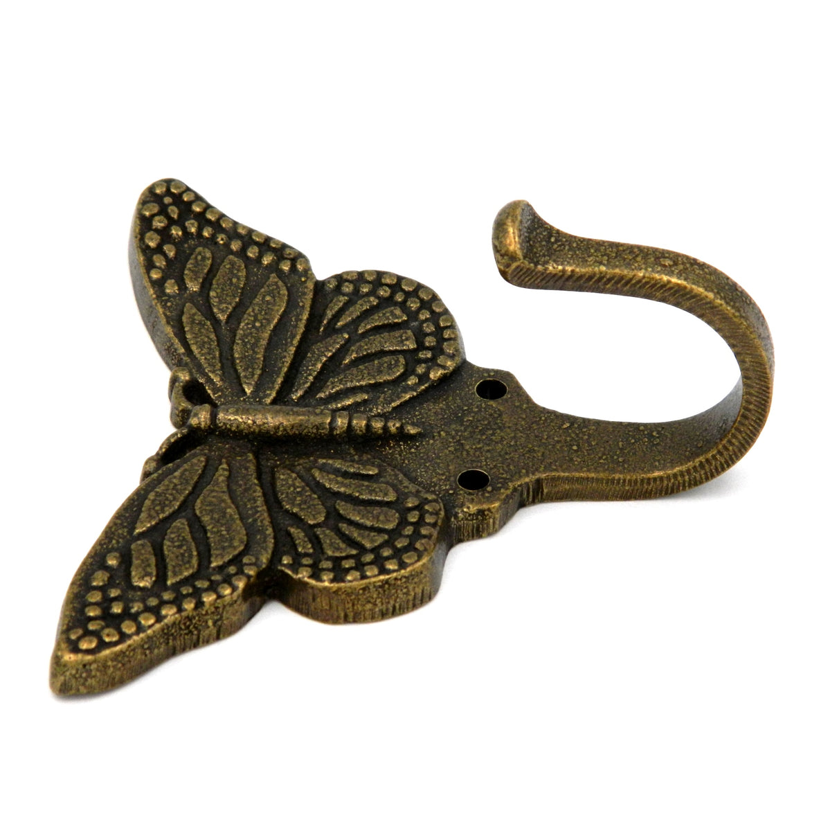 Hickory Hardware Natural Wonders Antique Brass Butterfly Wall Mount Cl ...