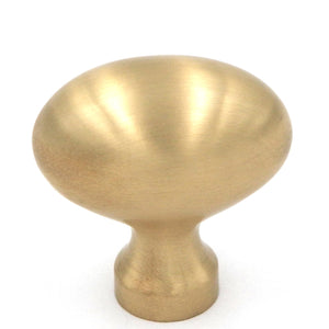 Keeler Annapolis Polished Brass Oval 1 3/8” Solid Brass Cabinet