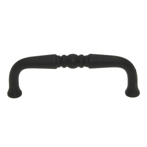 Hickory Hardware Twist Cabinet Arch Pull 3 3/4 (96mm) Ctr Black Iron