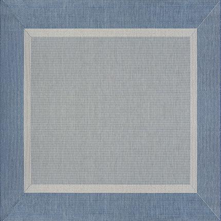 large square blue rug