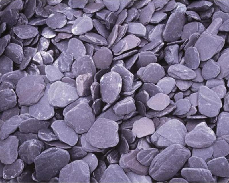 plum slate chippings 40mm bulk bag