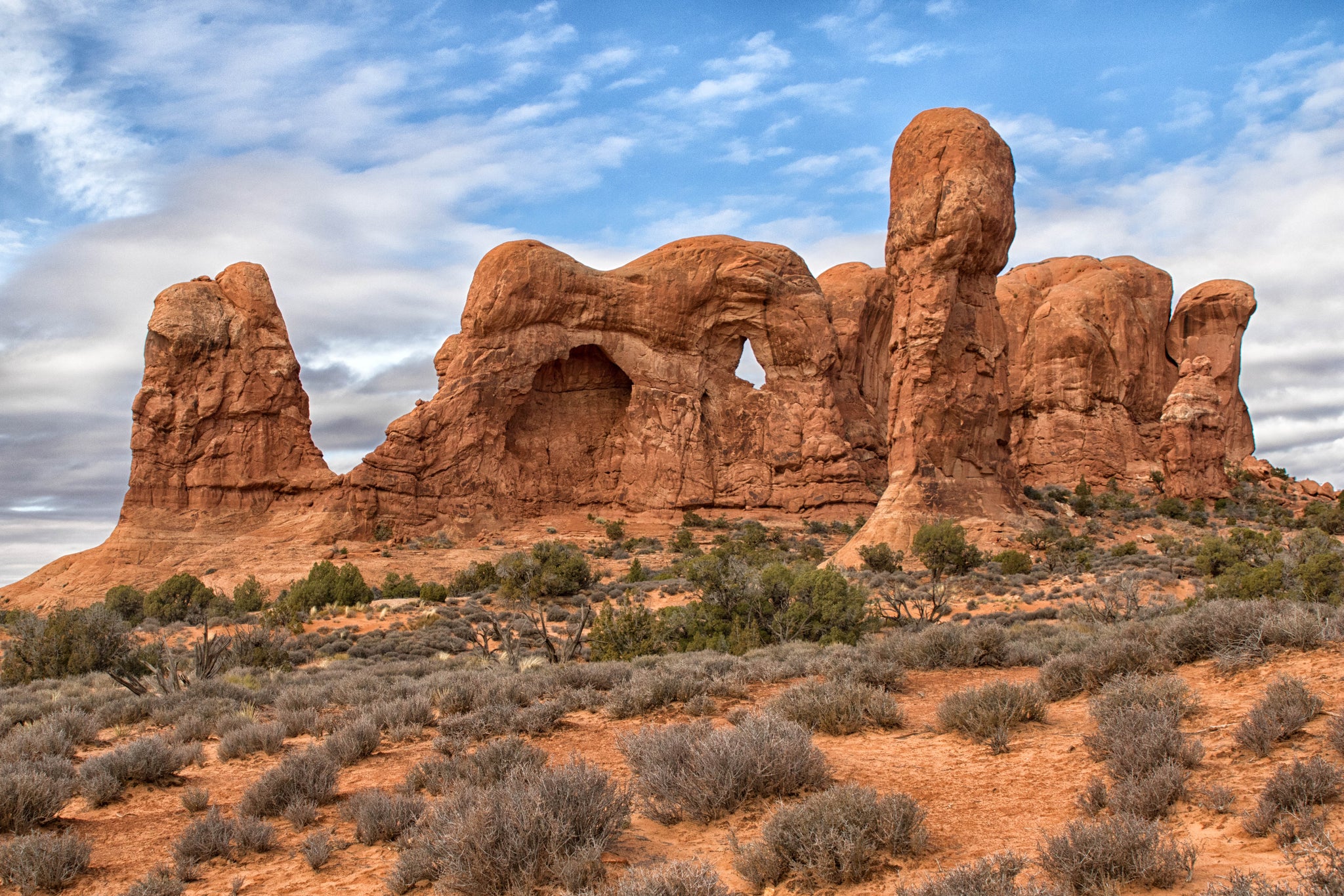 arches national park landscape arch postcard