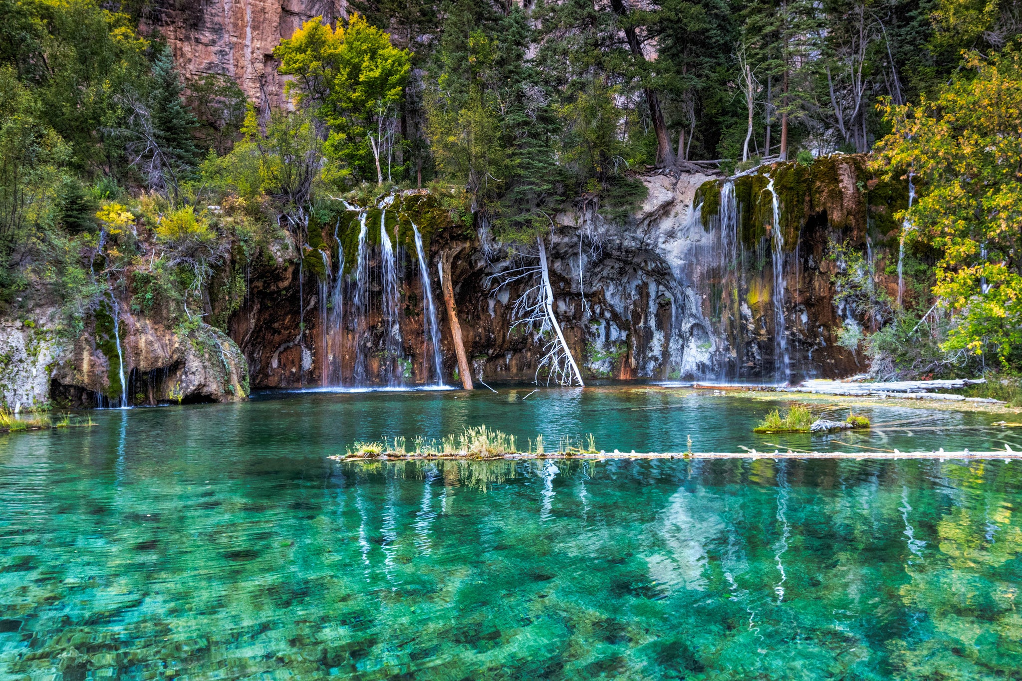 THE FALLS AT HANGING LAKE, Glenwood Springs, Colorado - Lake Fine Art