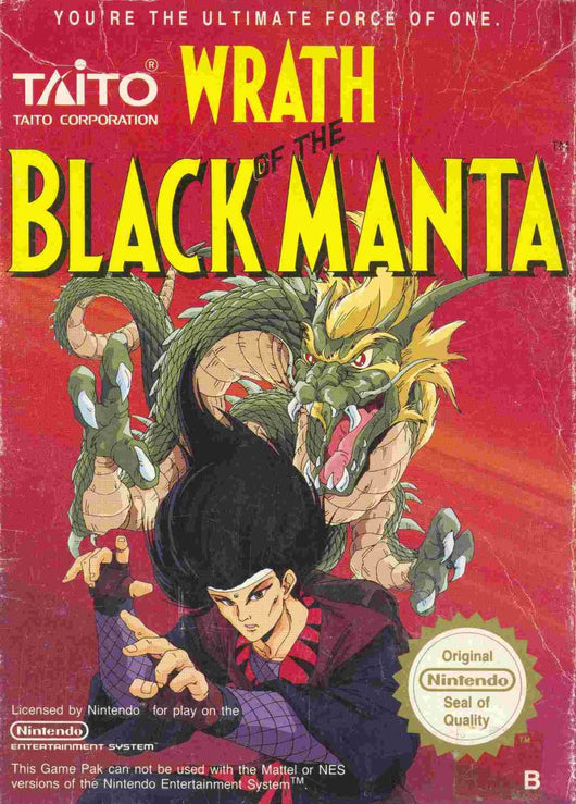 wrath of the black manta nes