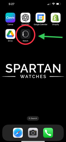 Open the Watch app on your iPhone.