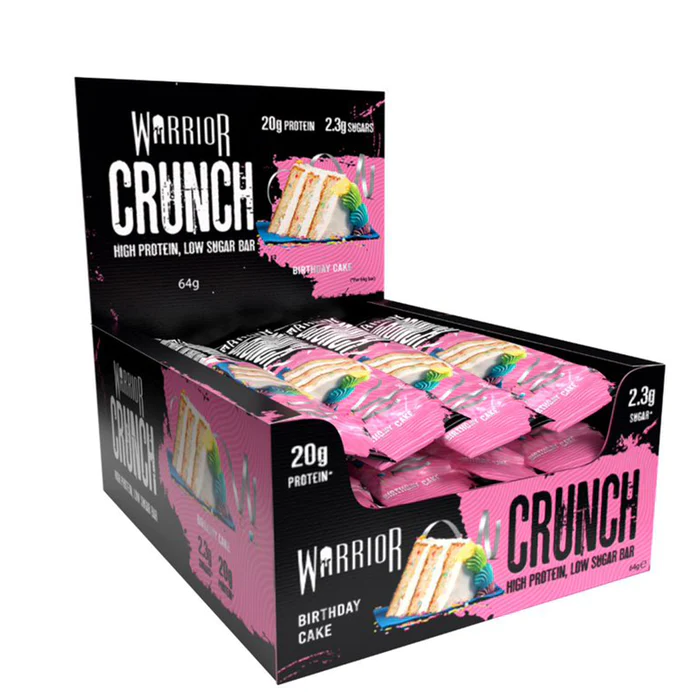 Warrior Crunch Low-Carb Protein Bars (Box of 12)