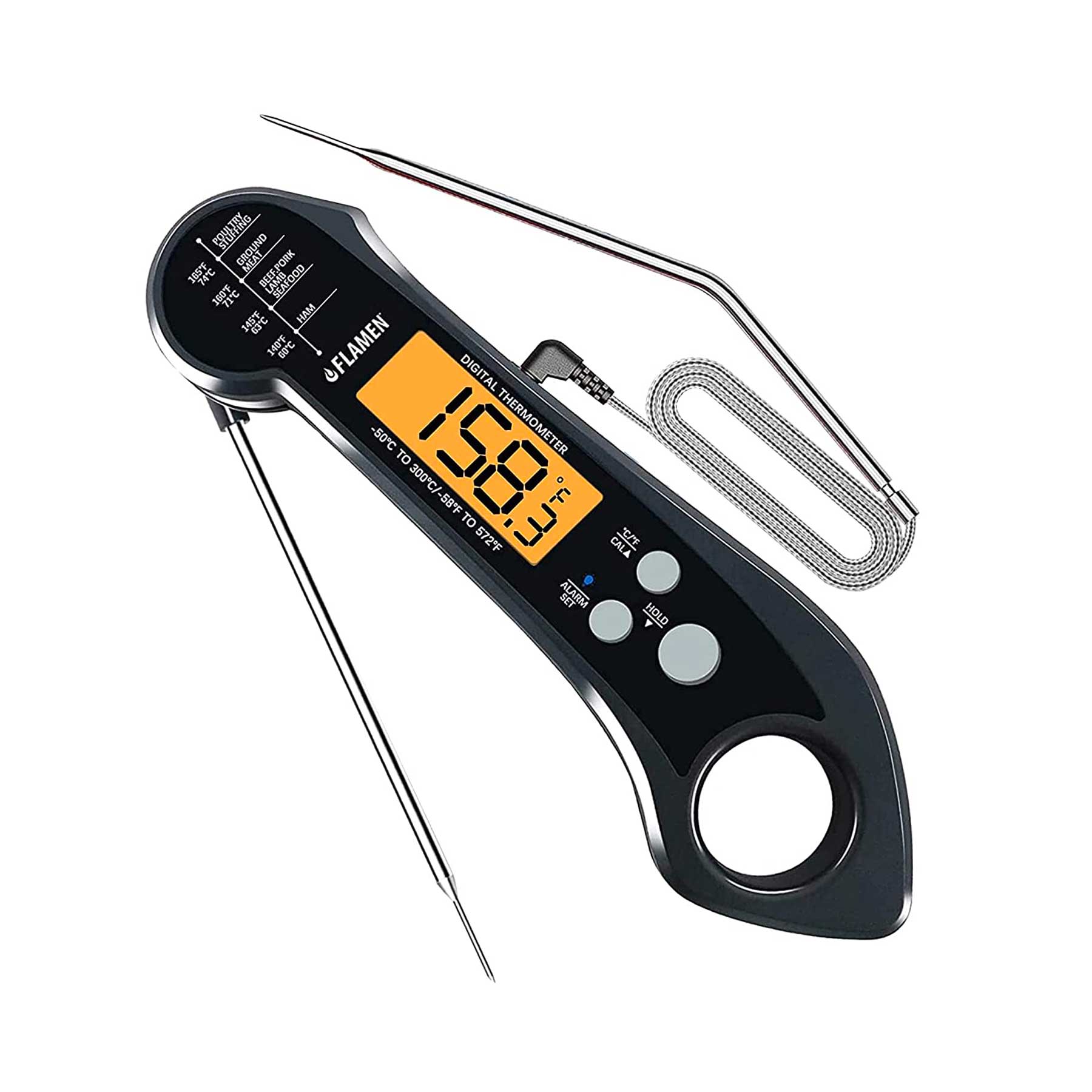 Digital Instant Read Meat Thermometer - Waterproof Kitchen Food Cooking  Thermometer with Backlight LCD - Best Super Fast Electric Meat Thermometer  Probe for BBQ - China Meat Thermometer Probe, Food Thermometer