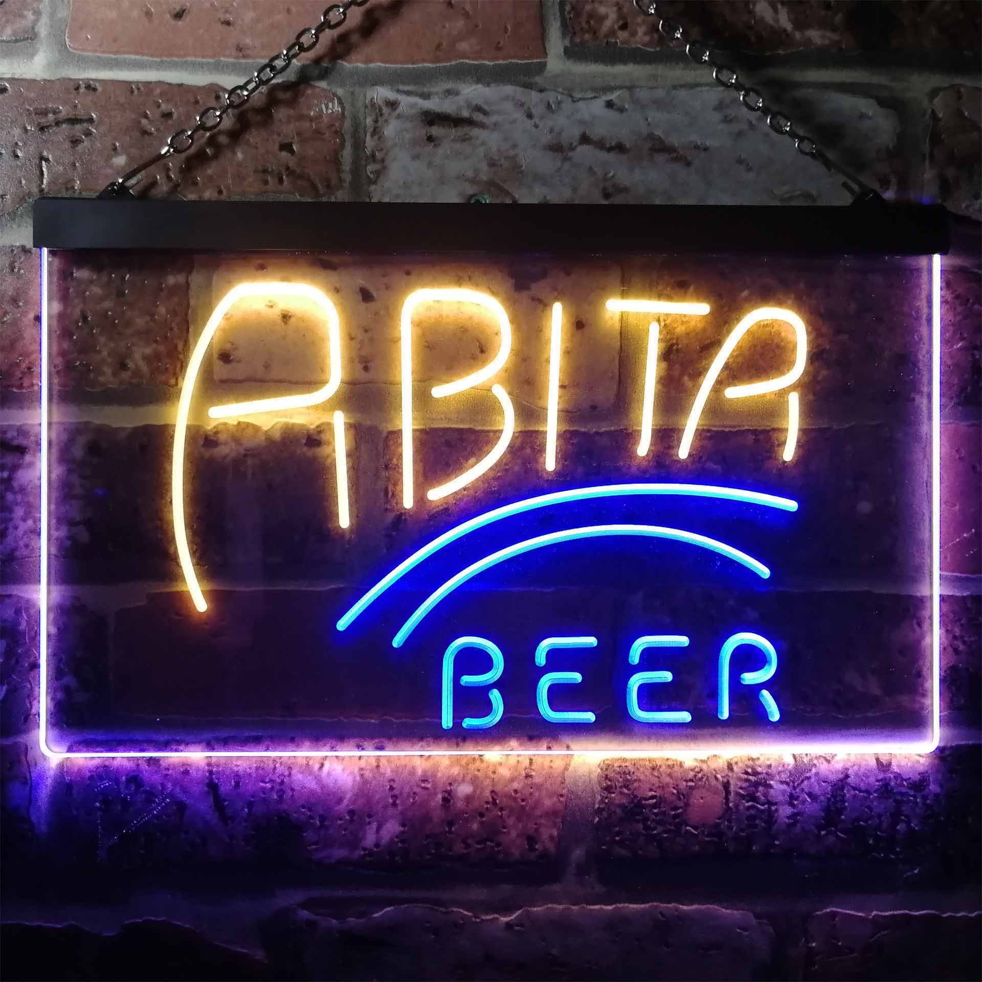 Abita Beer Banner  1 Neon Like LED  Sign  Dual Color SafeSpecial