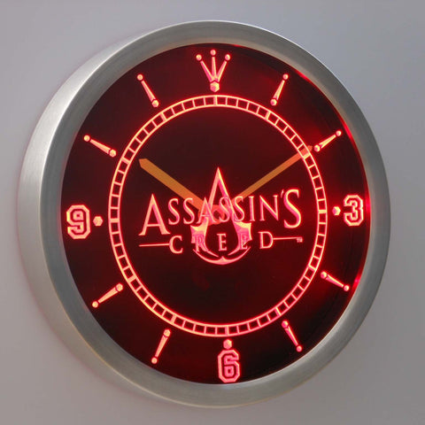 Assassins Creed LED Neon Wall Clock | SafeSpecial