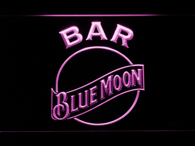 Blue Moon Bar LED Neon Sign