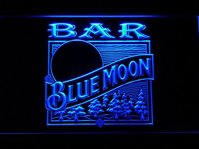 Сине барам. Голубая Луна бар. Blue Moon пиво логотип. Neon Moon Bar. Moon Bar logo.