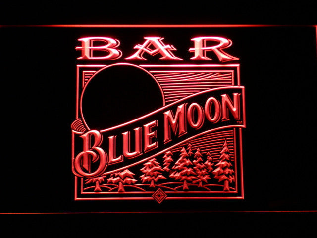 Blue Moon Old Logo Bar LED Neon Sign