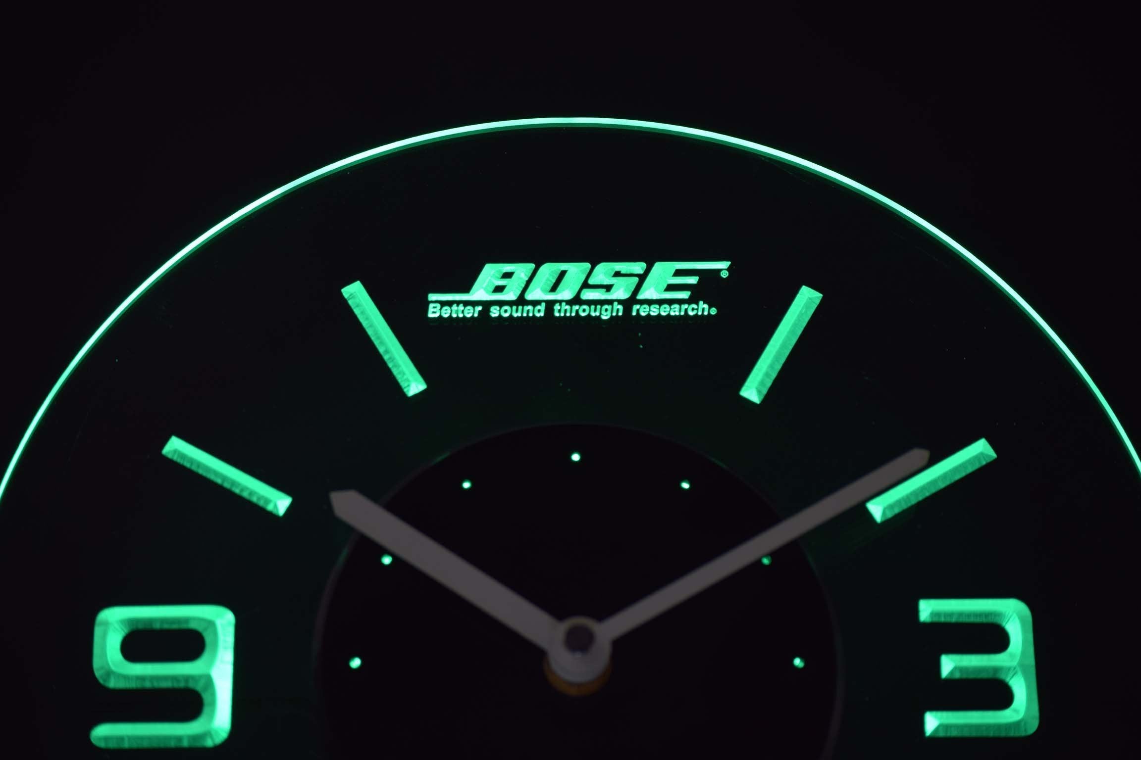 Bose Modern Led Neon Wall Clock Safespecial