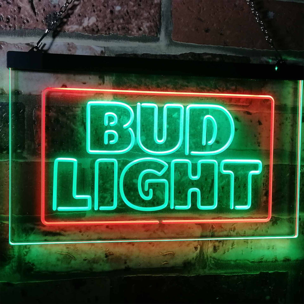 Bud Light Logo 2 Neon-Like LED Sign - Dual Color