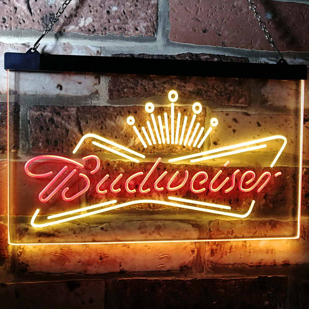 Budweiser Crown 1 Neon-Like LED Sign - Dual Color