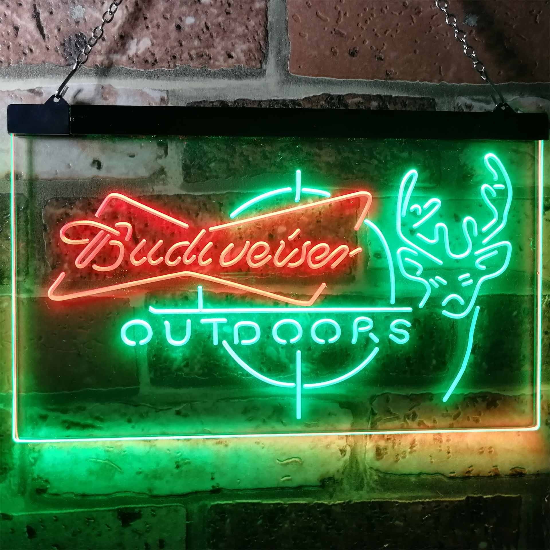 Signe de néon à l'extérieur de Budweiser-Signe à LED-Couleur double