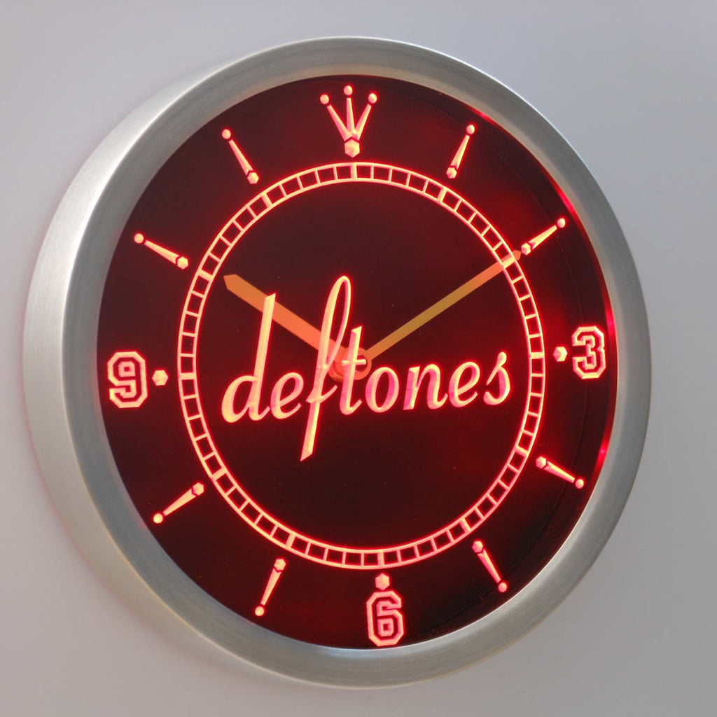 Deftones LED Neon Wall Clock | SafeSpecial