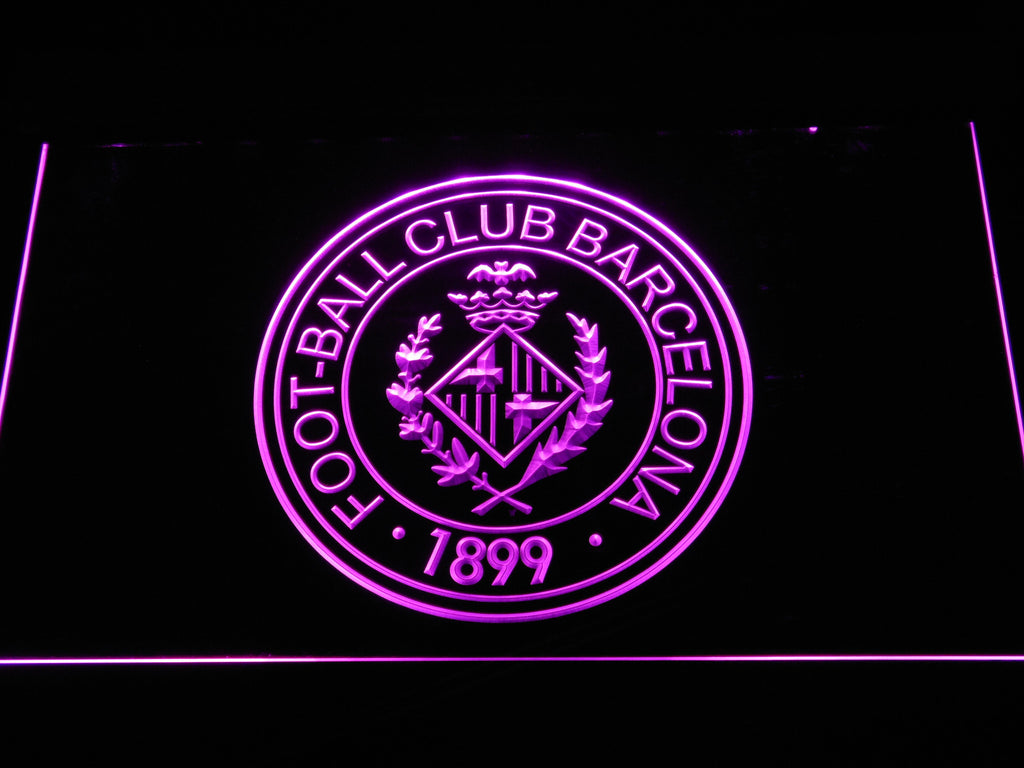 Fc Barcelona Crest Led Neon Sign Legacy Edition Safespecial