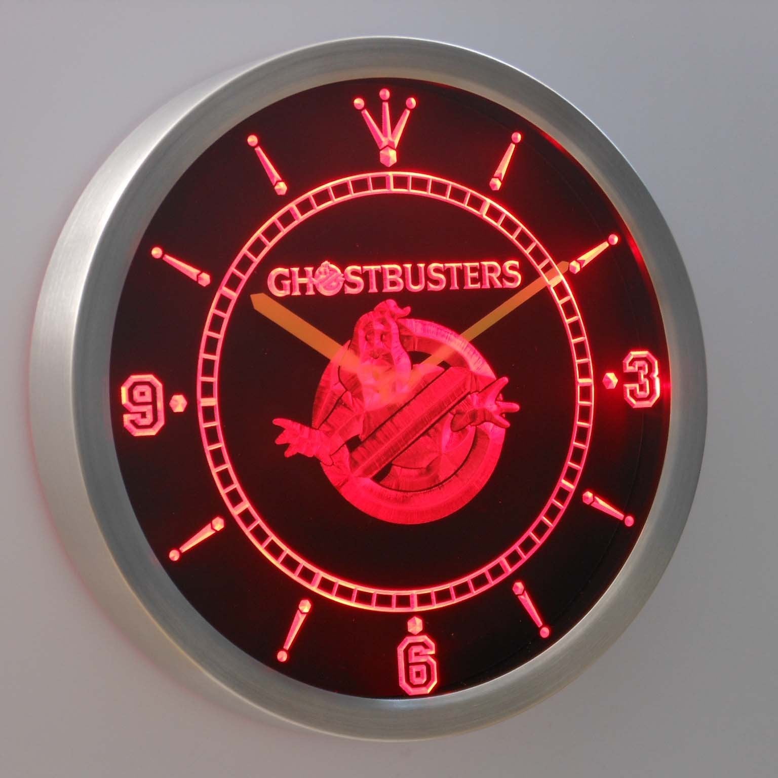 Ghostbusters LED Neon Wall Clock | SafeSpecial