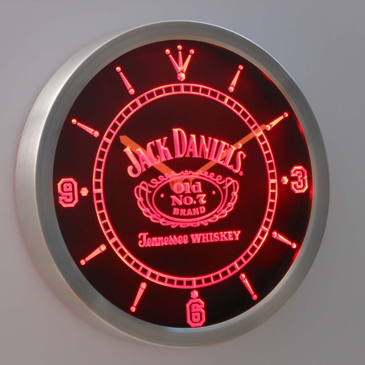 Jack Daniel's Old No. 7 Tennessee LED Neon Wall Clock | SafeSpecial