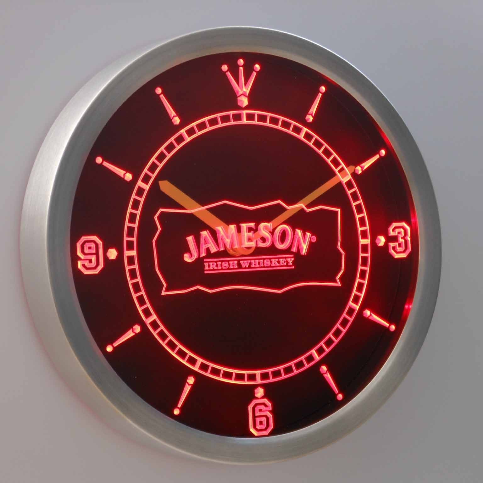 Jameson LED Neon Wall Clock | SafeSpecial
