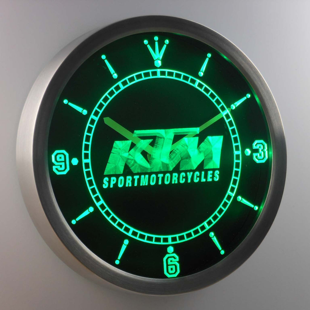 Ktm Led Neon Wall Clock Safespecial