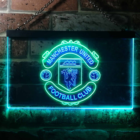 Manchester United Logo 1 Neon Like Led Sign Dual Color Safespecial