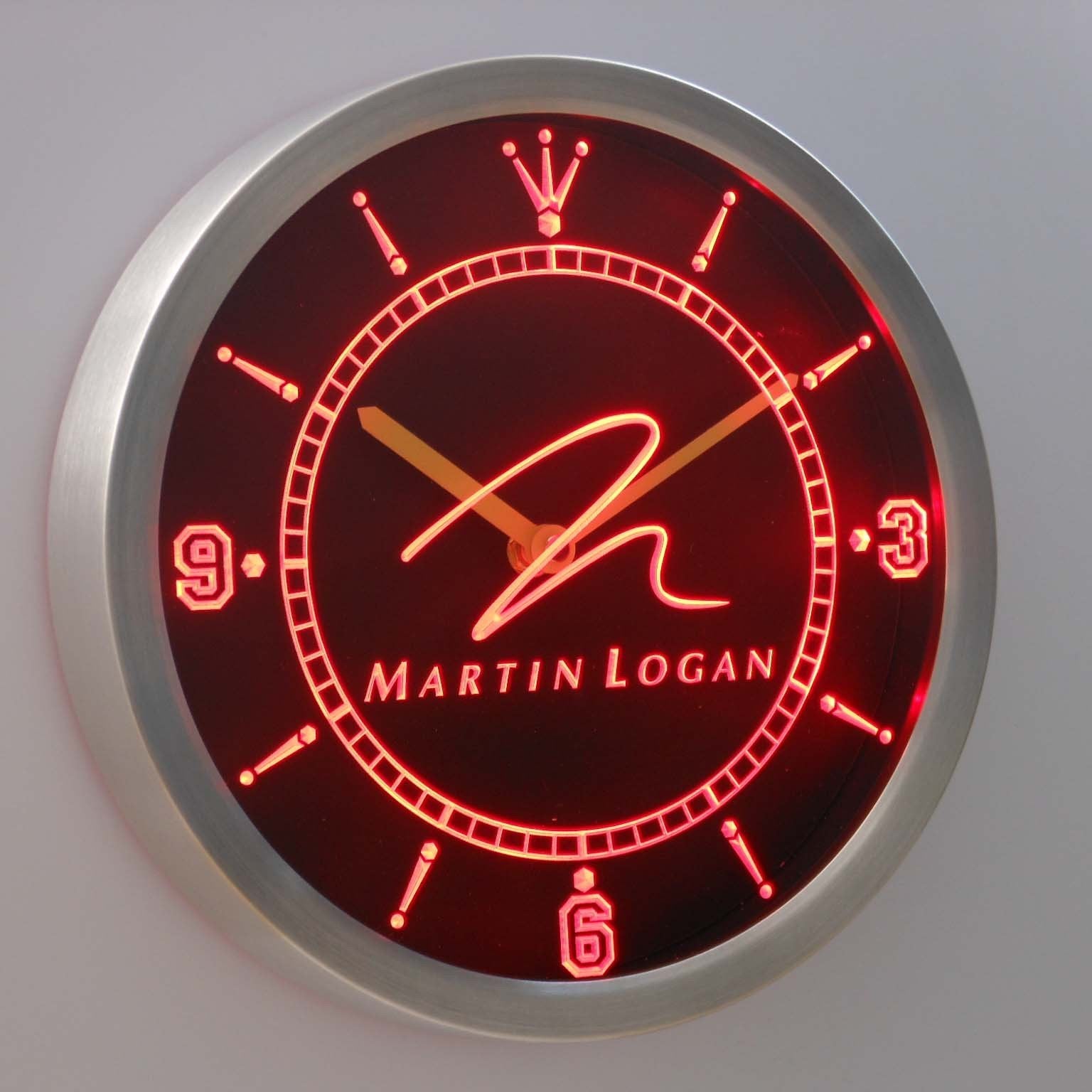 Martin Logan LED Neon Wall Clock | SafeSpecial