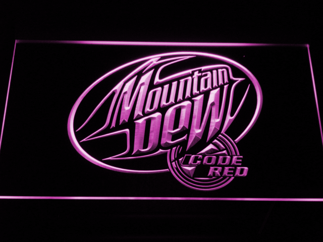 Mountain Dew Code Red Led Neon Sign Safespecial