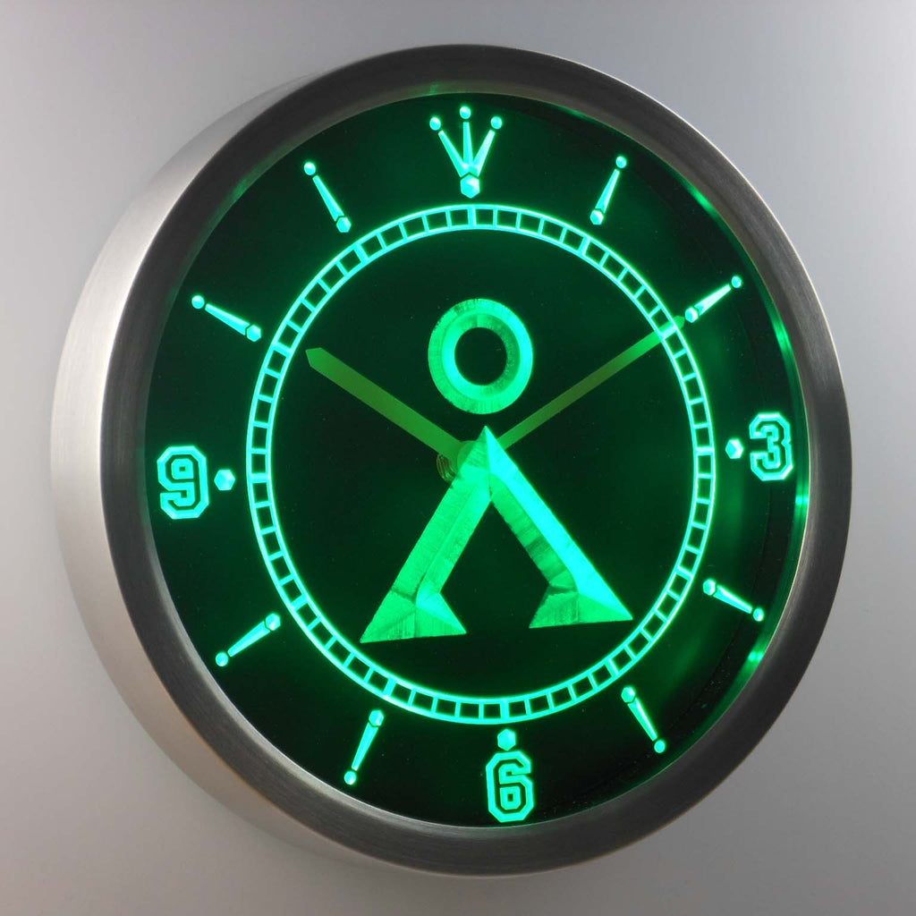 Stargate Earth Glyph Led Neon Wall Clock Safespecial