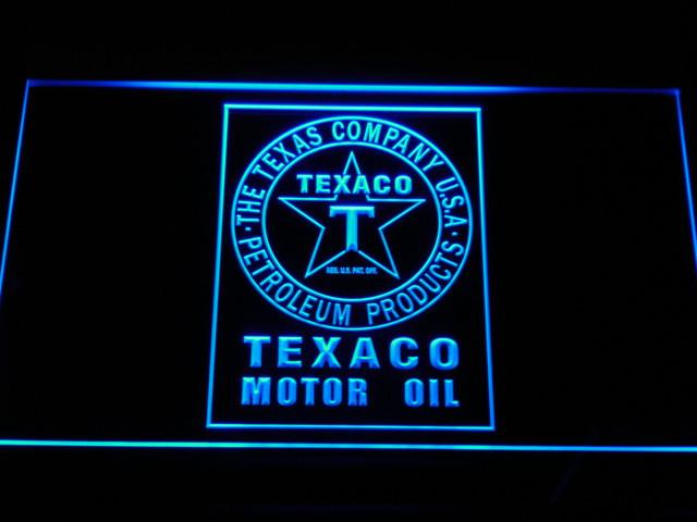 Texaco Motor Oil LED Neon Sign  SafeSpecial