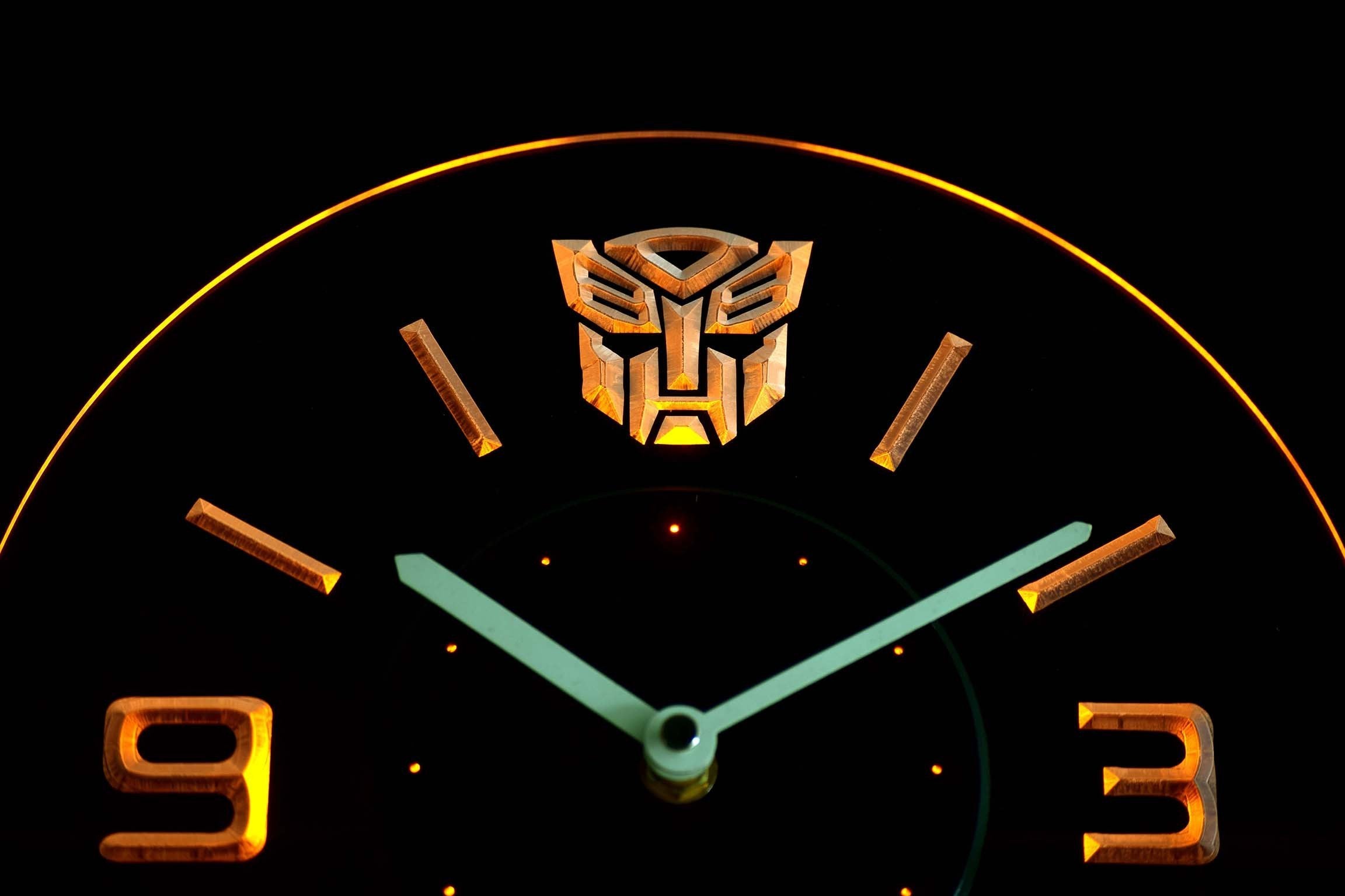 transformers clock mini quartz figure