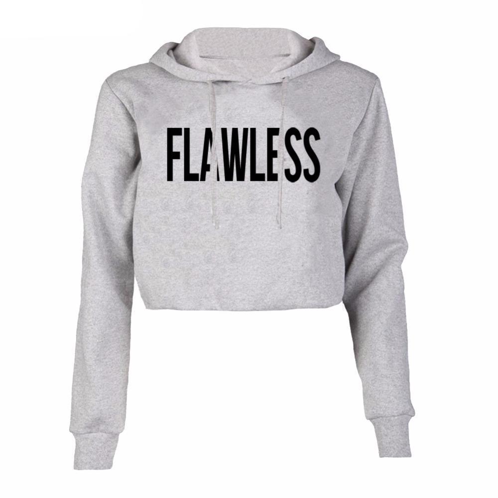 flawless crop hoodie