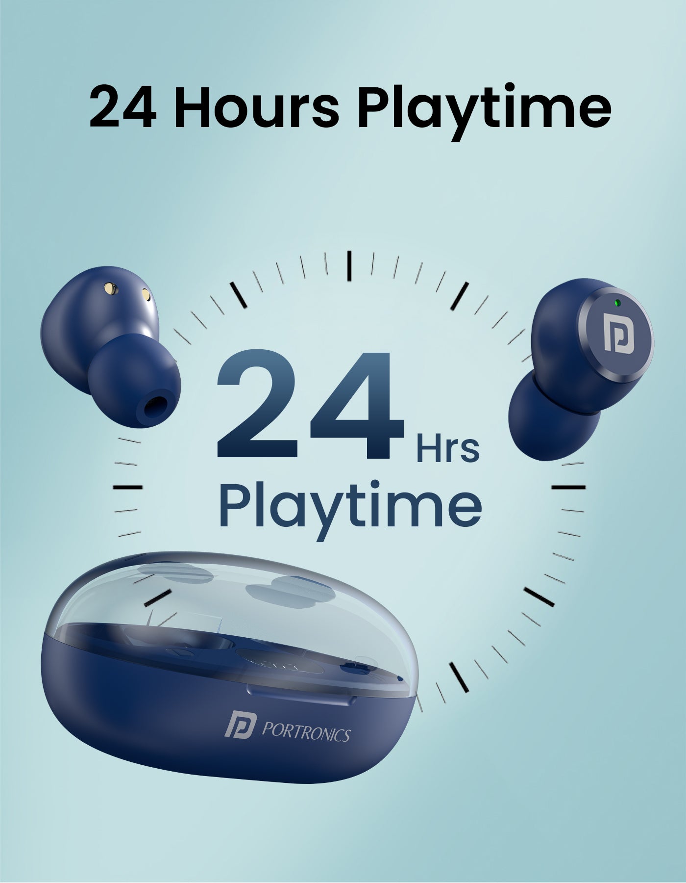 Portronics Harmonics Twins s13  Best earbuds with mini case| Connect quickly to earbuds with latest bluetooth