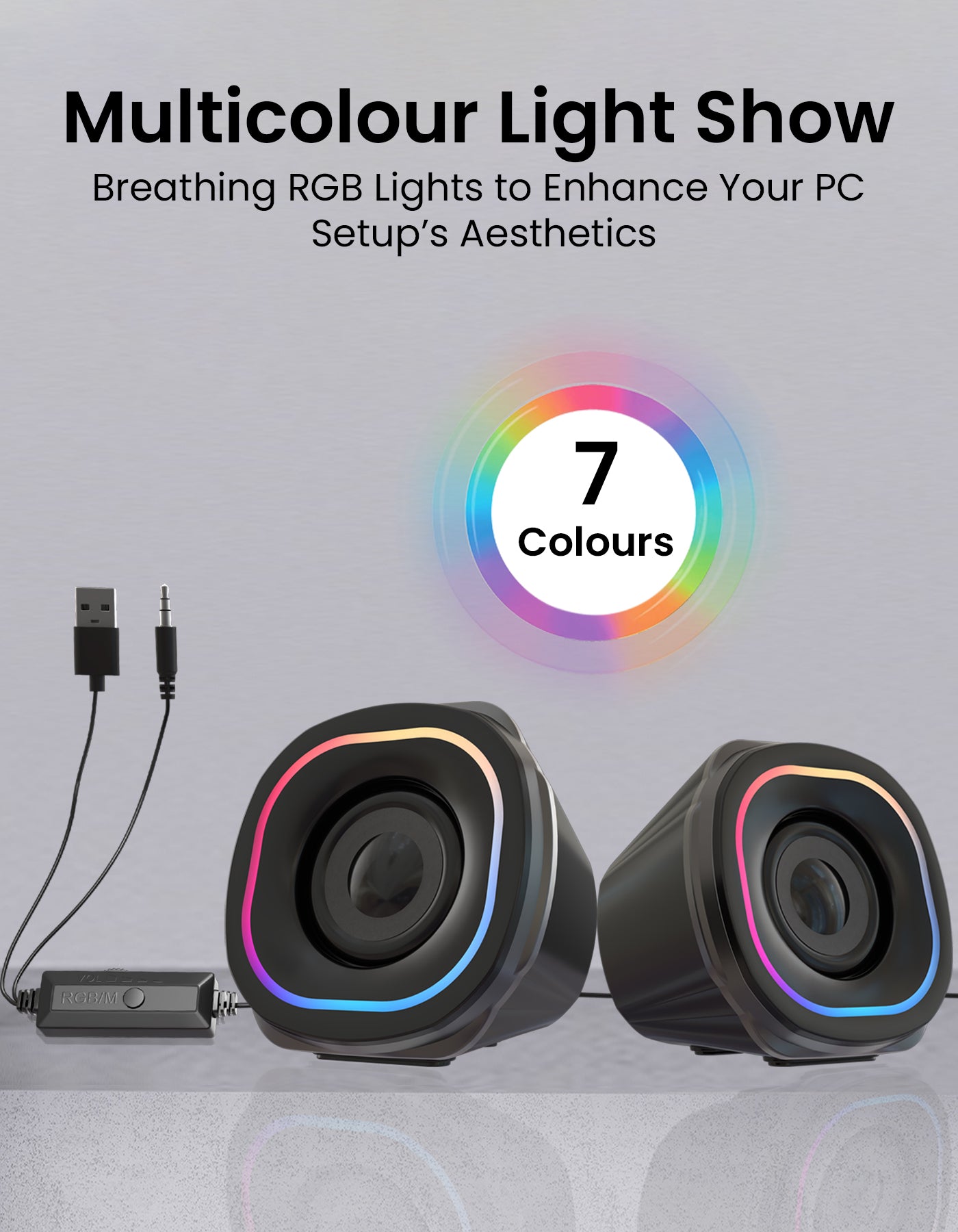Portronics In Tune 5 Portable speaker Soundbar has RGB lights