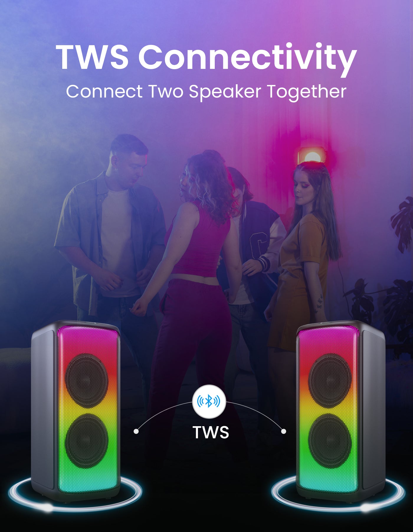 Portronics Iron Beats portable party speaker | Bluetooth party speaker with tws connectivity| 250w party speaker| wireless party speaker| Portable wireless Speaker| TWS Speaker