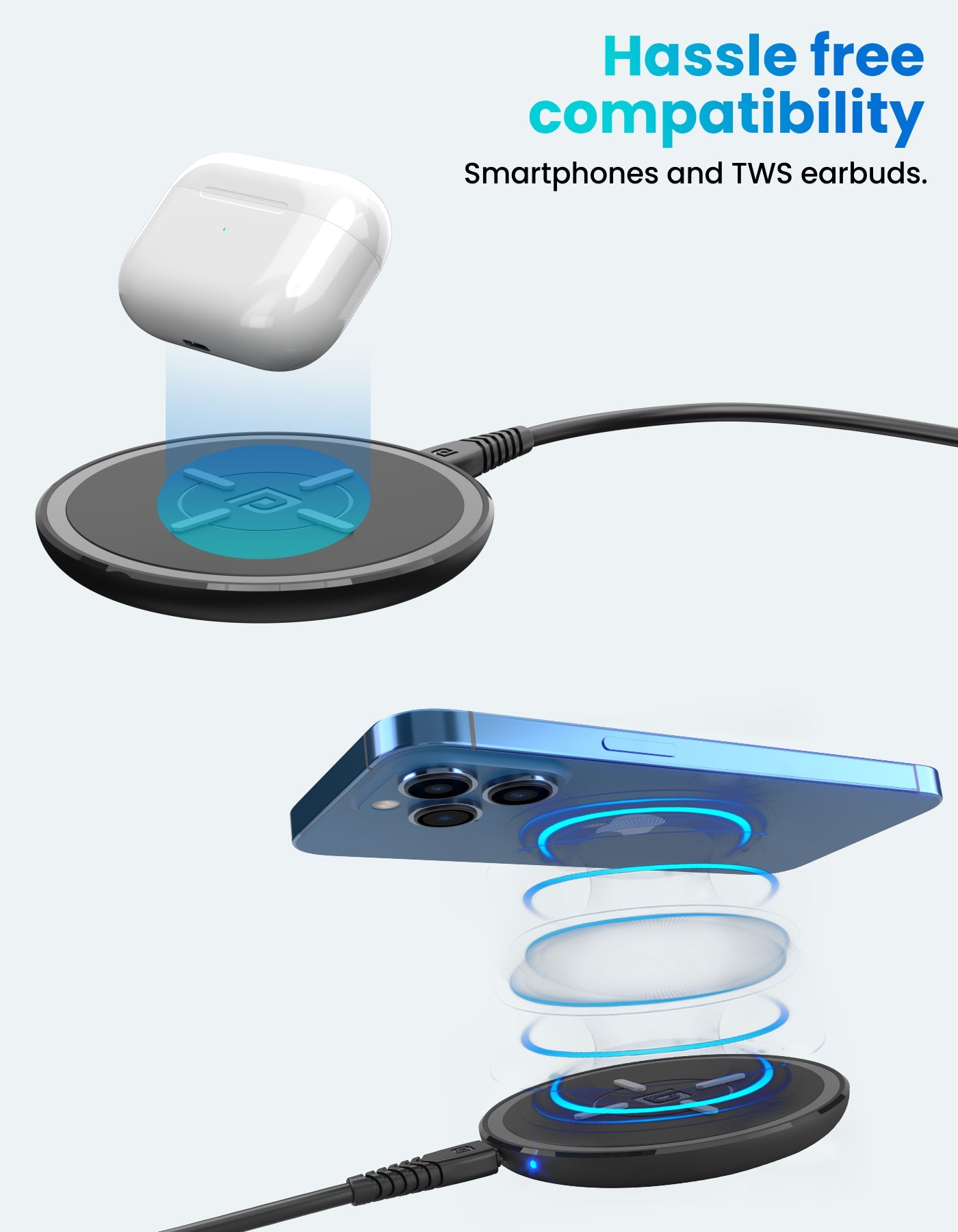 Portronics Freedom 2 Wireless Charger charge multiple devices