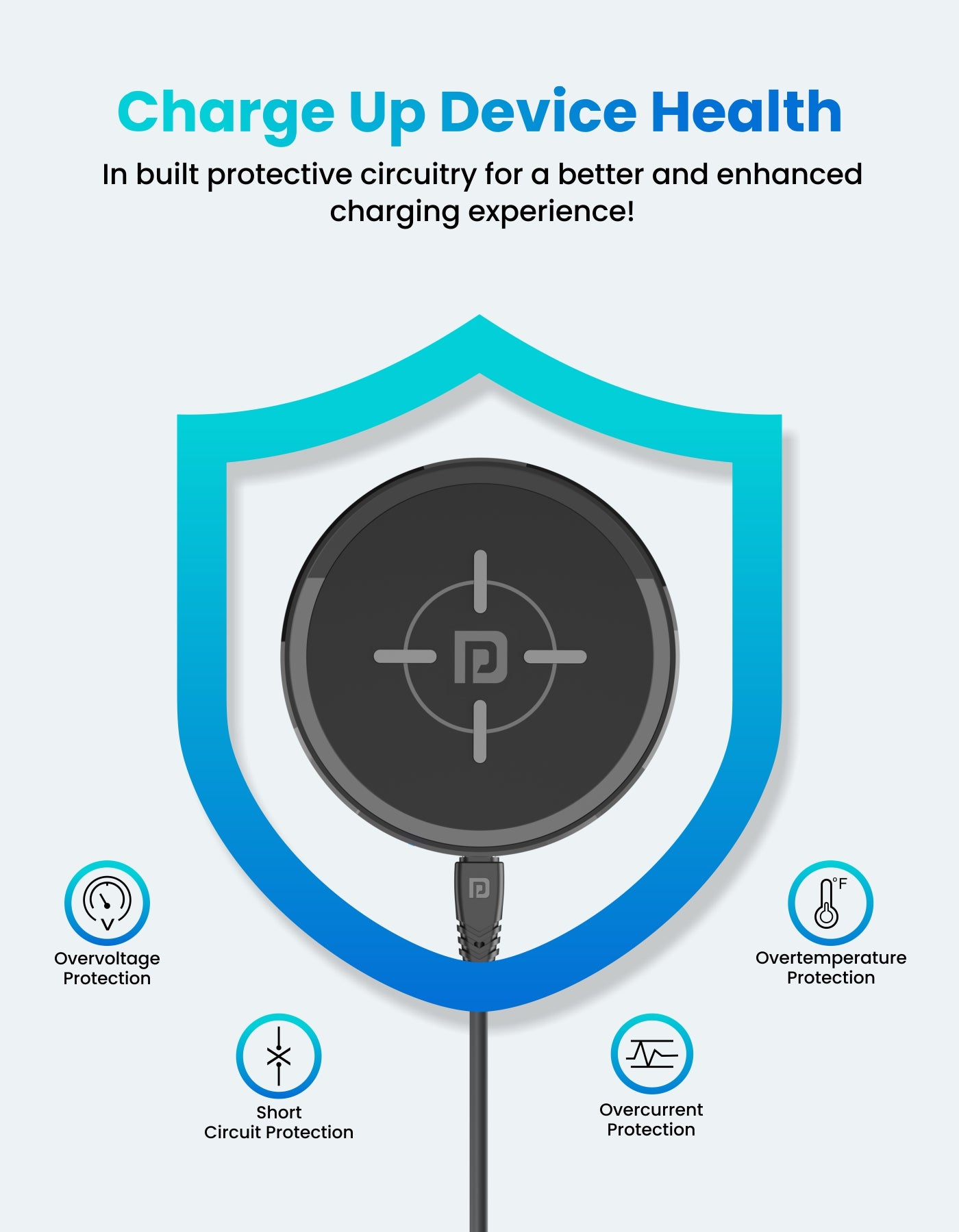 Portronics Freedom 2 Wireless Charger safe device