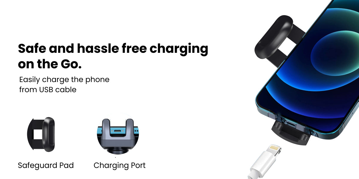 safe and hassle free charging on go in Portronics Clamp Y