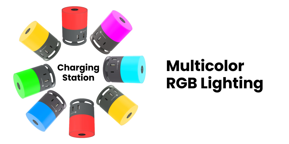 Portronics Brillio 4 Multi Color portable charger