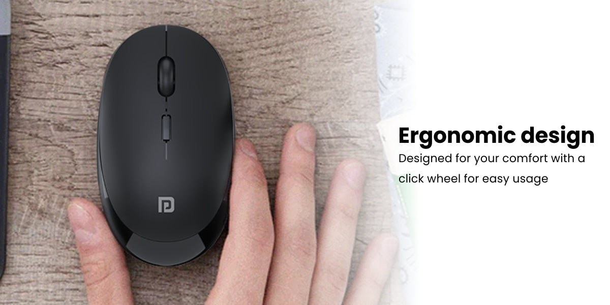 Portronics Toad 22 Wireless Mouse compact in size