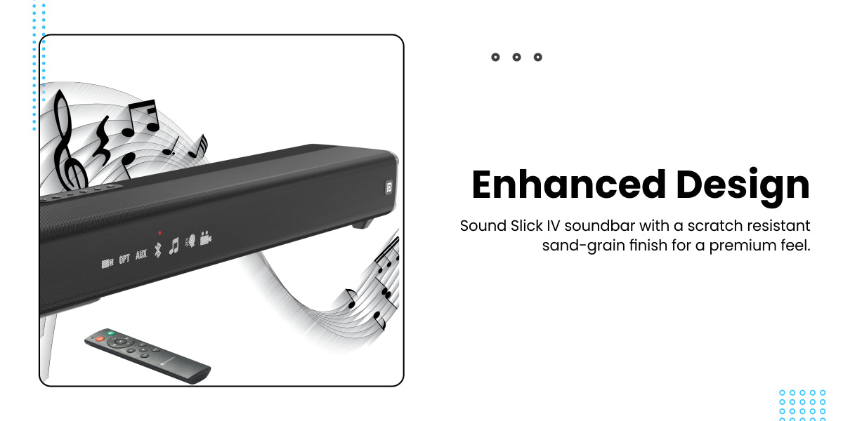 Portronics Sound Slick IV Soundbar with great sound quality