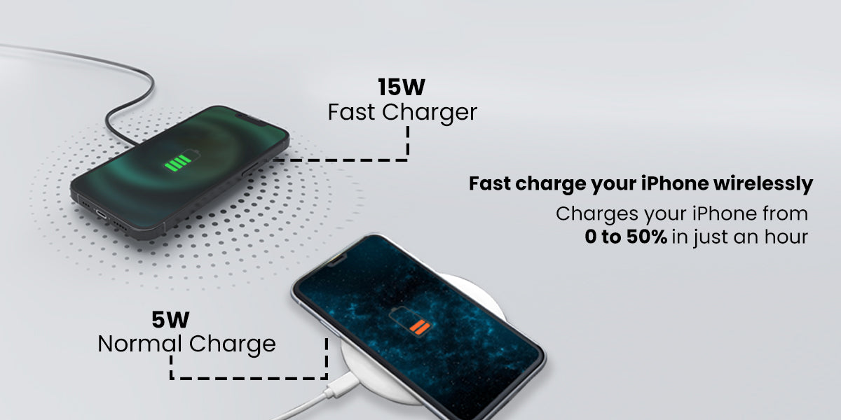 Portronics Freedom 15M Magnetic Wireless fast Charger can charge iphone easily