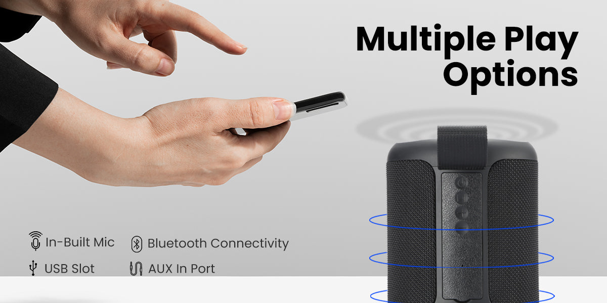Portronics SoundDrum P 20W Portable Bluetooth Speaker 