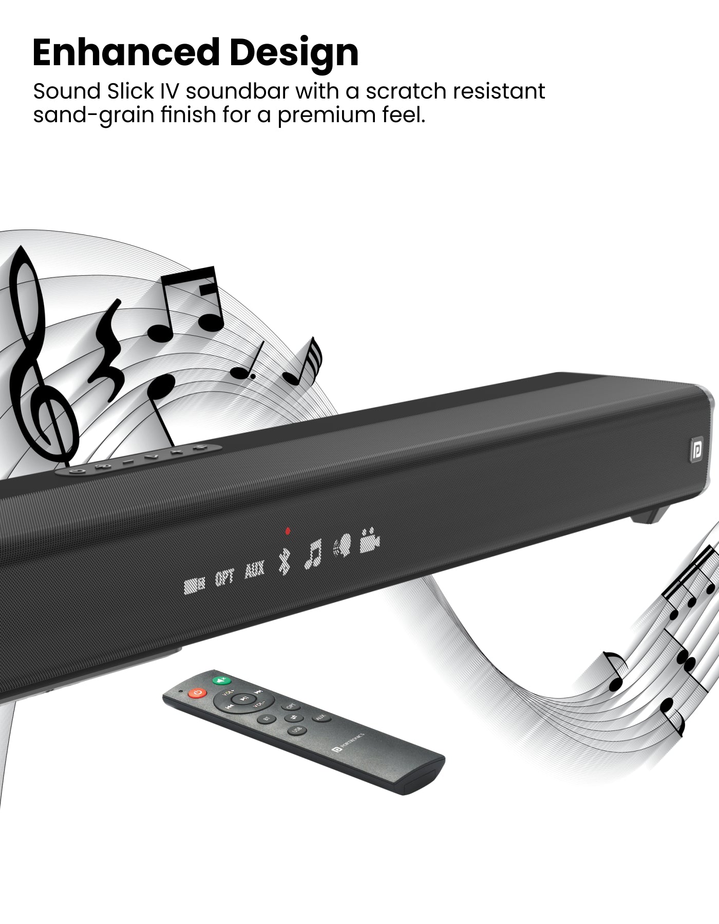 Portronics Sound Slick IV bluetooth soundbar with wireless subwoofer experience high quality sound