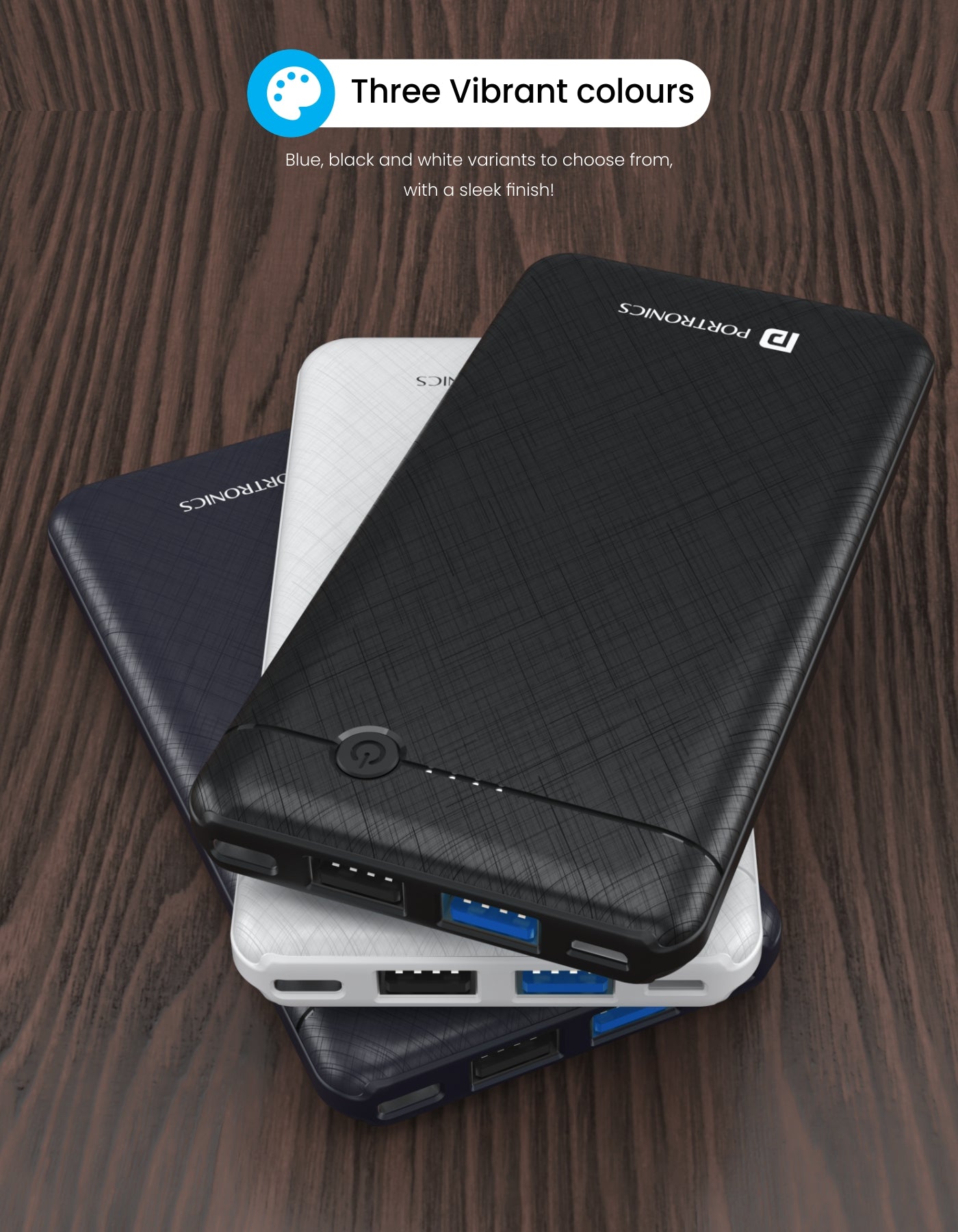 Portronics Power Brick II 10000mAh Power Bank